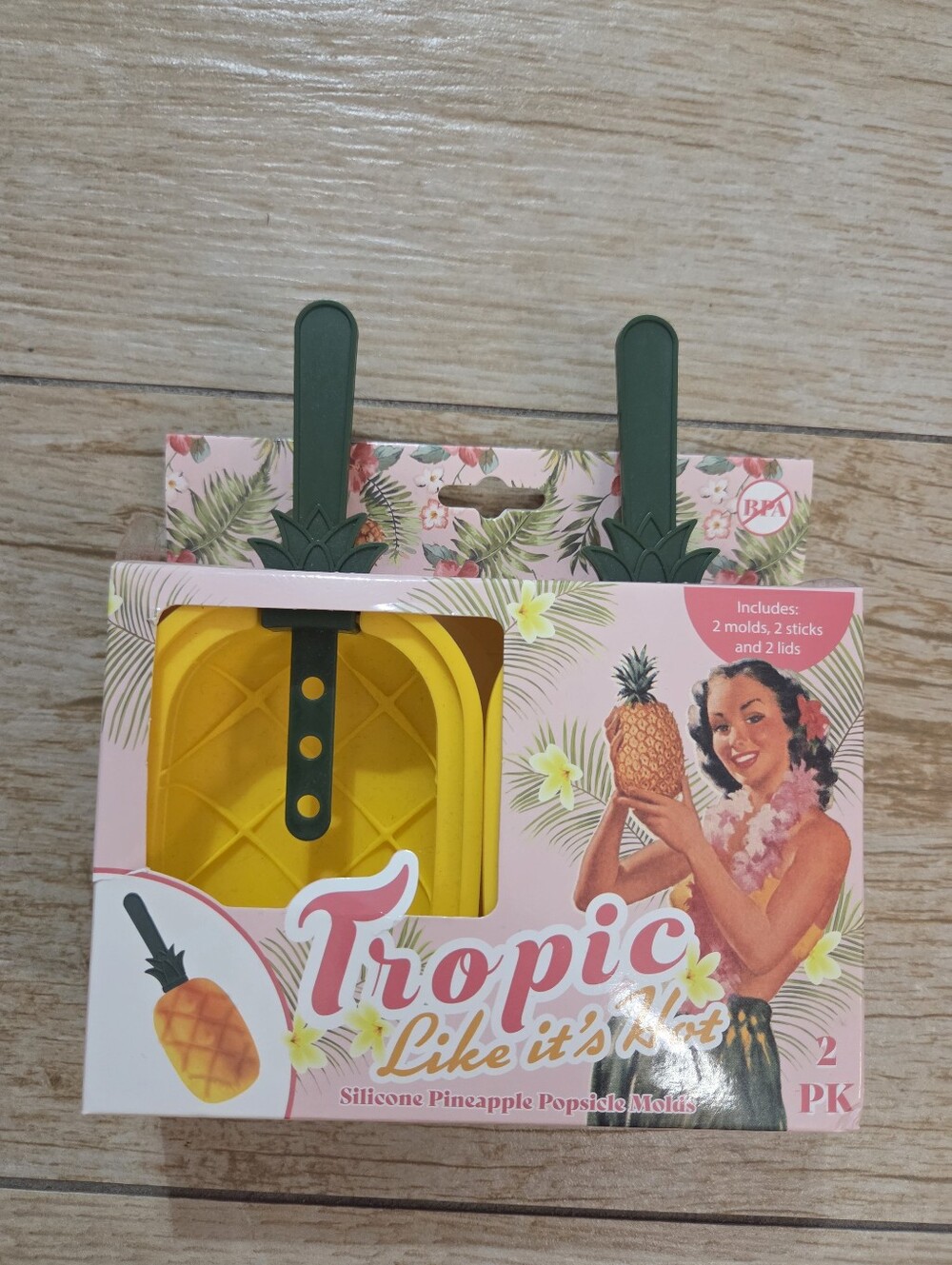 Tropic Like It's Hot Silicone Pineapple Popsicle Molds